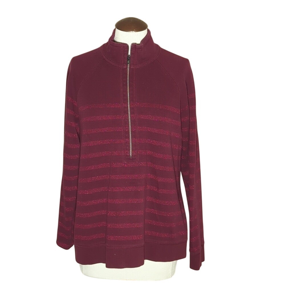 Tommy Bahama 1/2 Zip Pullover Sweatshirt for Women, Size Large
